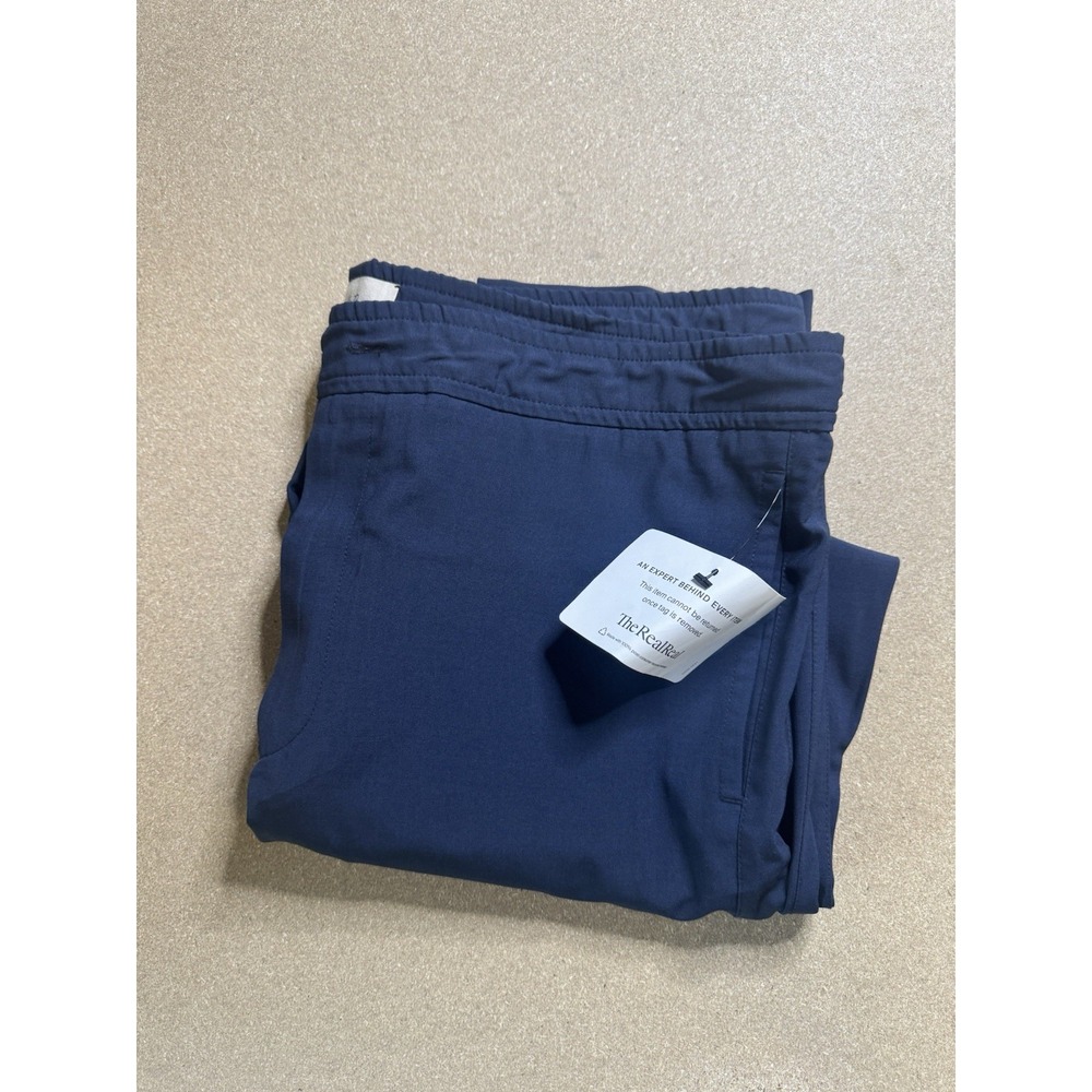Mr Porter‎ Pants Men's 32 Navy Cotton Wide Leg Workout Training Mr P $120